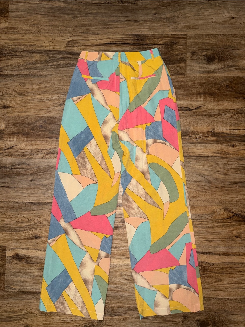 Colorblock Wide-Leg Pants - Picture 9 of 12